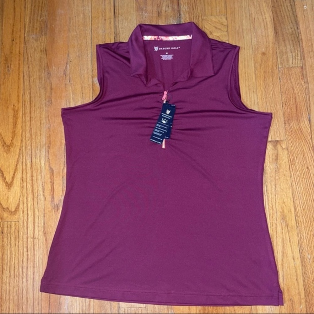NWT Oxford Golf collared tank